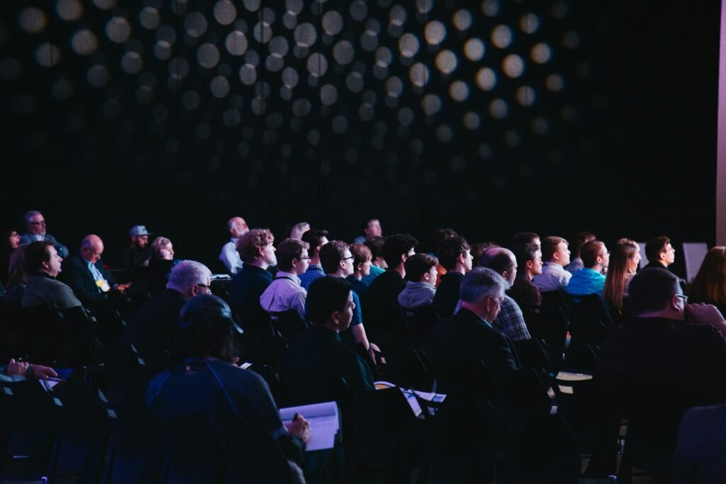 Audience at a business conference